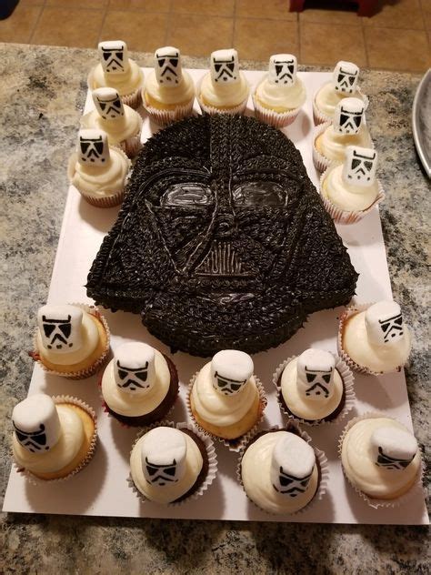 Darth Vader Birthday Party Darth Vader Cupcake Star Wars Birthday