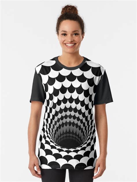 Optical Illusion Black Hole Scales Blackwhite T Shirt For Sale By