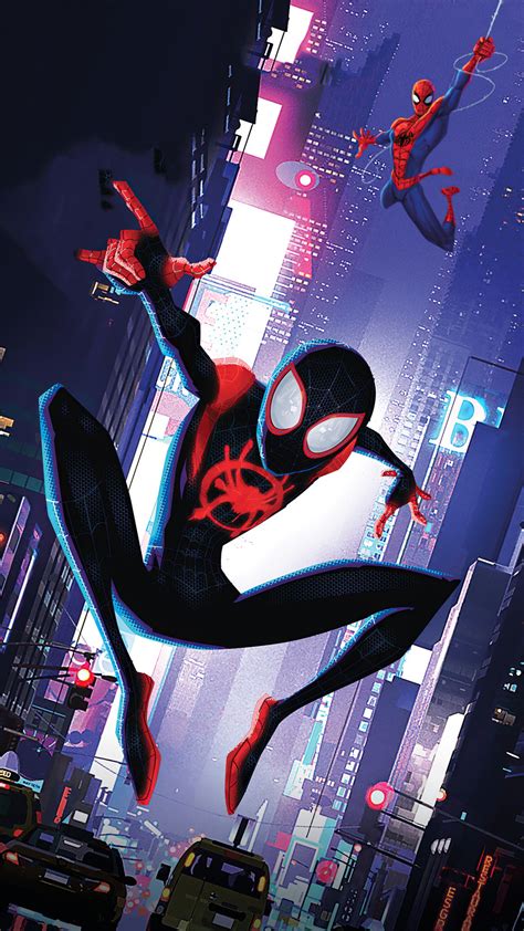 Spider Man 2099 Miles Morales Spider Man Into The Spider Verse Movie