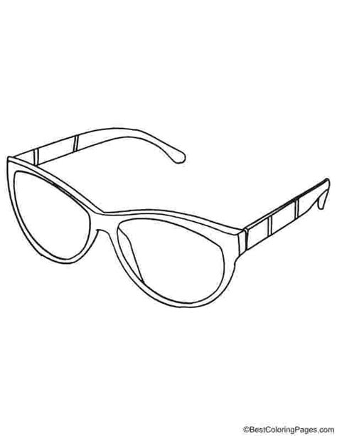 Sunglasses Coloring Easy Coloring Pages