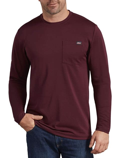 Mens Long Sleeve Performance Pocket T Shirt