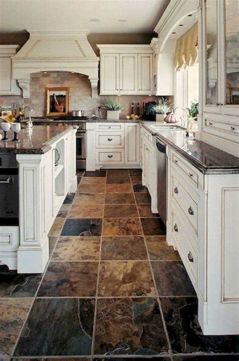 39 Beautiful Kitchen Floor Tiles Design Ideas Rustic Kitchen