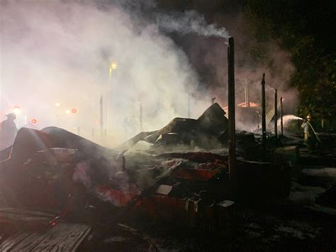 Firefighters Knock Down Blaze Engulfing New Harmony Mobile Home