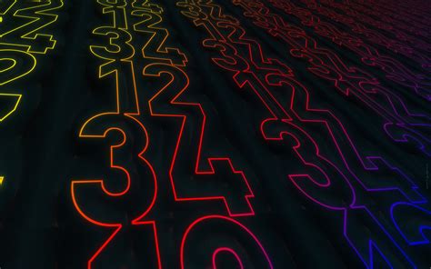 Vibrant Numbers: An HD Wallpaper Inspired by Mathematics