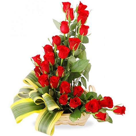 Alphabet Special Fresh Flowers L Love Shape Basket Arrangement Of 25