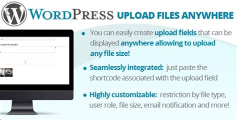 Wordpress Upload Files Anywhere Plugin Discounted