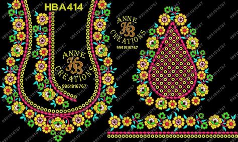 Hba414 Annecreations Computerized Embroidery Embroidery Blouse