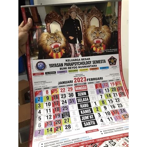Jual Kalender Jawa 2023 Weton Shopee Indonesia