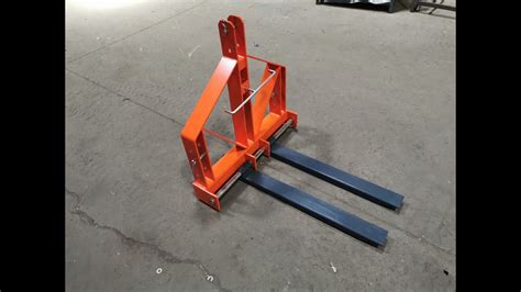 Tractor Three Point Pallet Forks Fork Width Adjustable And Forks Are