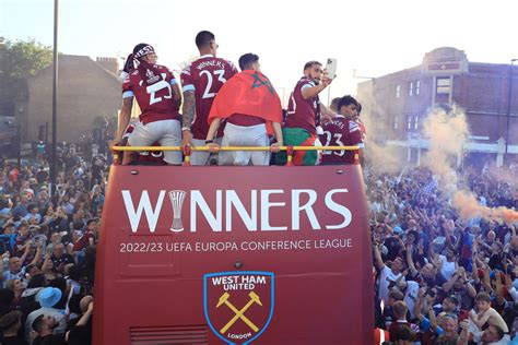 West Ham Celebrate Europa Conference League Win With Victory Parade