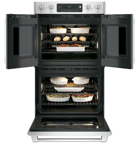 Ge Cafe Stainless Built In Double Wall Oven Ct9570slss