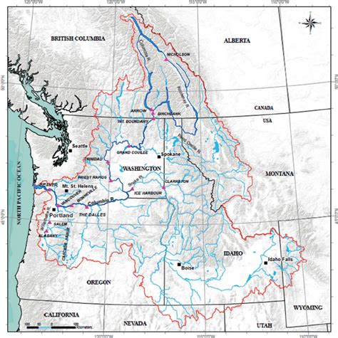 Location Map Of The Columbia River Basin Download Scientific Diagram