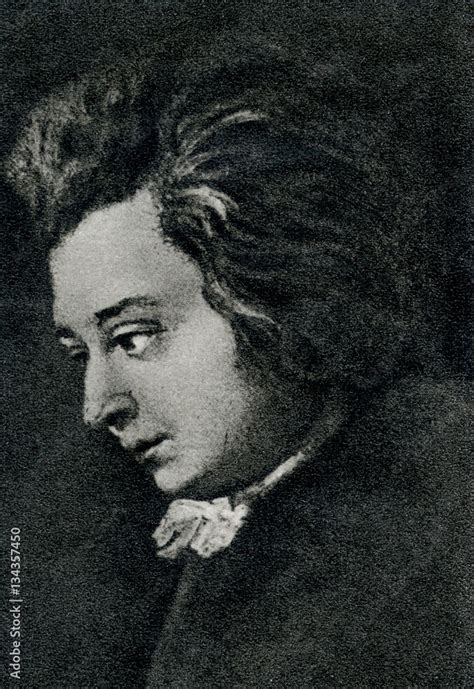 Wolfgang Amadeus Mozart By Joseph Lange 178283 Stock Illustration