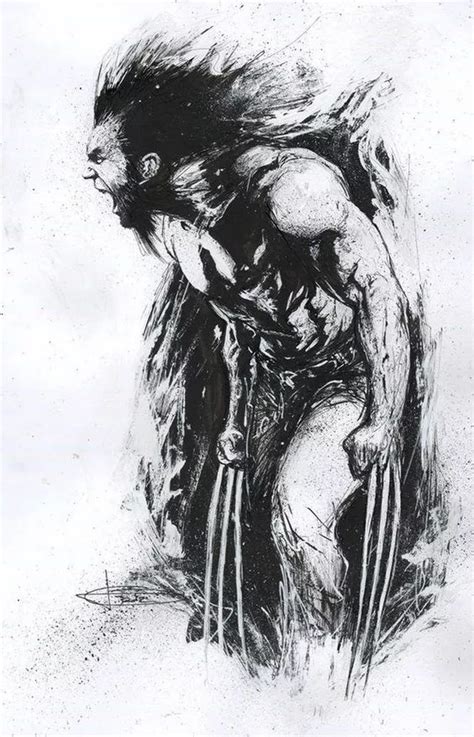 Wolverine Black And White Comic Book Characters Comic Character Comic