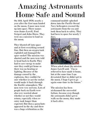 Eight examples of newspaper reports — a number of differentiated texts that show examples of newspaper reports. Example of newspaper report ks2 - pdfeports220.web.fc2.com