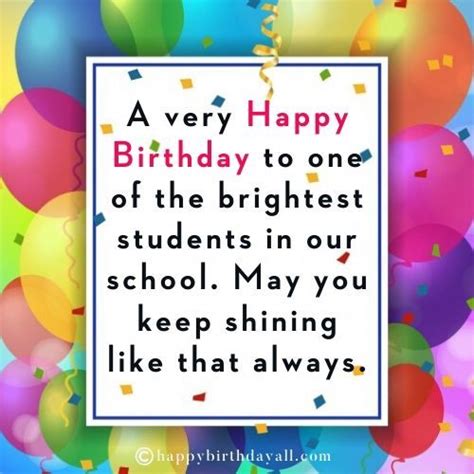 51 Encouraging Happy Birthday Wishes For Students From Teacher