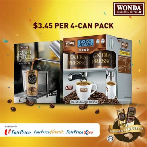 Each hot cup tastes like just brewed. Celebrate International Coffee Day with WONDA Coffee this ...