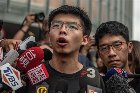 hong kong pro democracy group says activist joshua wong arrested politico