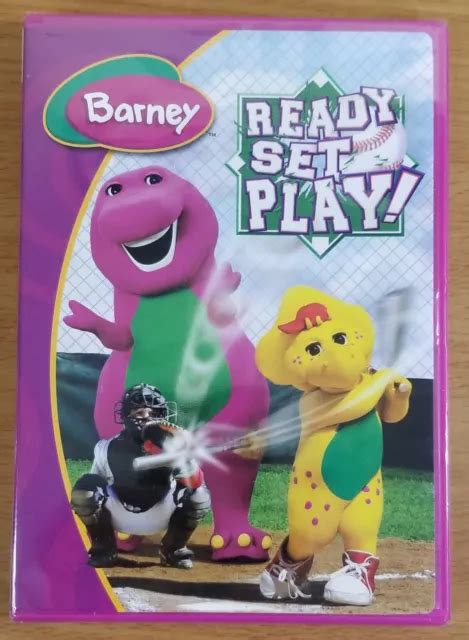 Barney Ready Set Play Dvd 2004 Bonus Features 14 Songs Preschool Early