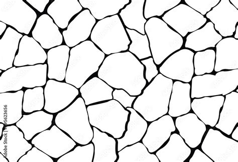 Seamless Stone Wall Pattern Vector Texture Illustration Stock Vector Adobe Stock