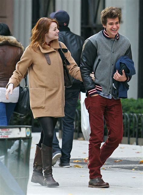 He and model christine gabel later began dating. A&E in NY - Andrew Garfield and Emma Stone photo (28296886 ...