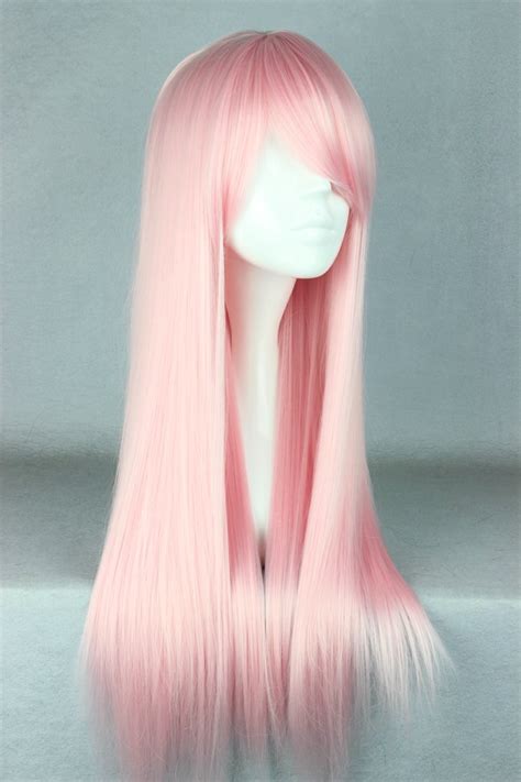 Now you can pay in £gbp. Light Pink Long Straight Wig Pastel Pink Wig Lolita Anime ...