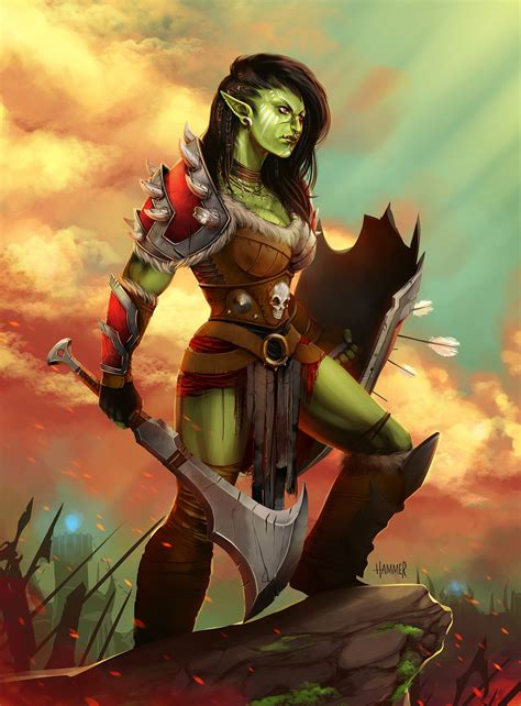 Orc Warrior By Davi Hammer Cdna Artstation Com Submitted By