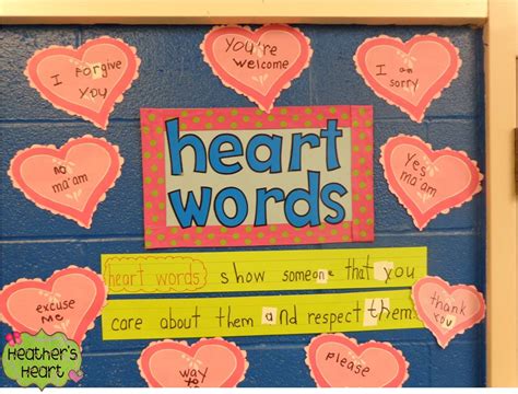 2nd Grade Heart Words