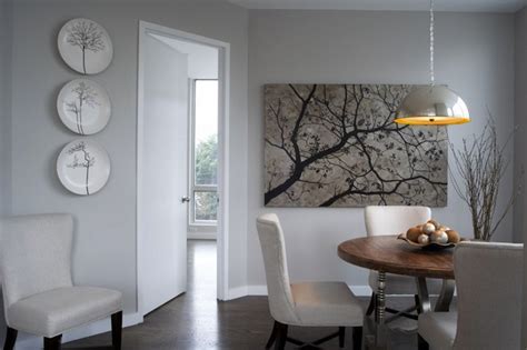 I'm not sure if i'd like it as much with the top painted. Cherry Blossom Art - Transitional - dining room - B Moore ...