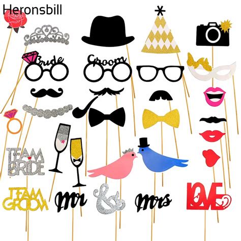 Buy Heronsbill Photo Booth Props Wedding Photobooth Kit Bachelorette Hen Party