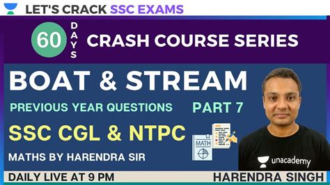 Boat And Stream Questions Ssc Cglntpc Crash Course Series Maths By