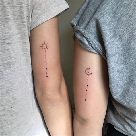 Matching Linework Tattoos For Best Friends