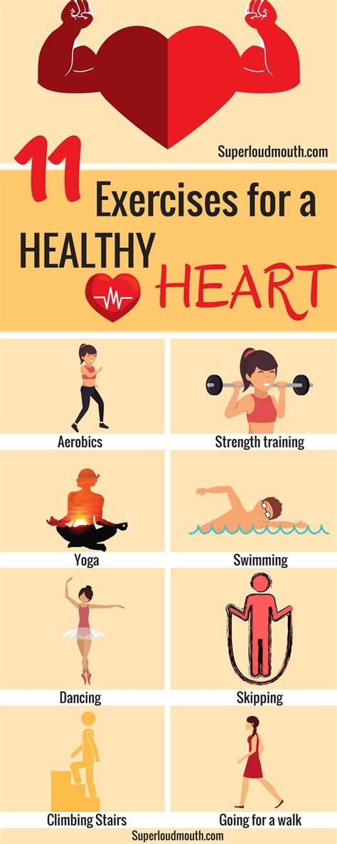 Best Exercises To Do At Home For A Healthy Heart Heart Healthy Exercise Healthy Heart Tips