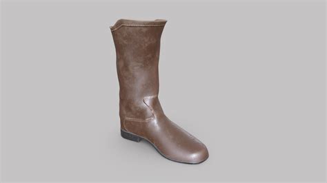 Leather Boot Buy Royalty Free 3d Model By Zacxophone B65c37a
