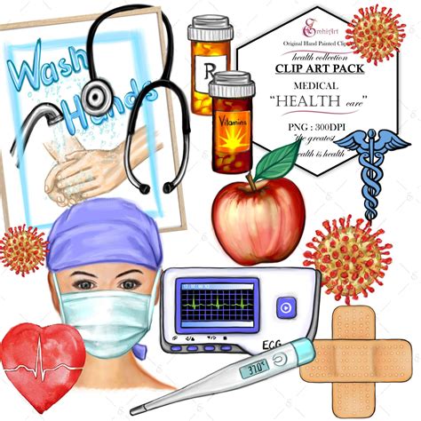 Health Medical Care Clip Art | Etsy | Nurse clip art, Medical clip art, Clip art