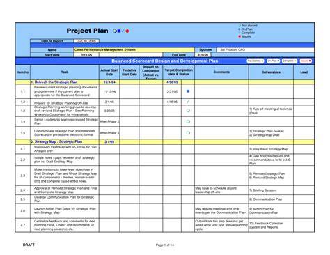 Project Management Templates Word — Db