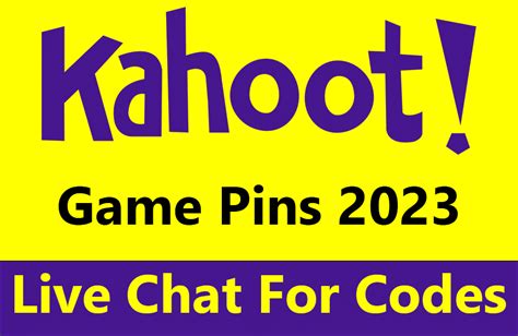 Kahoot Game Pins 2023 Live Chat 100 Working Onhaxpk