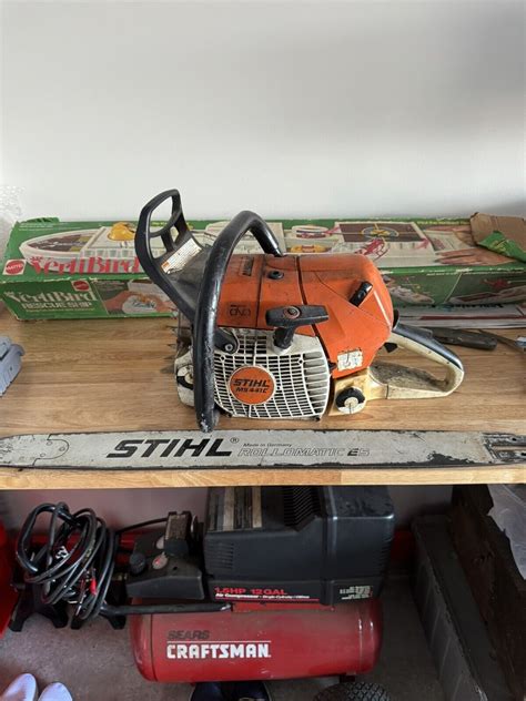 Stihl Ms441c M Tronic Chainsaw Pro Saw Project Or Parts With Bar Ebay