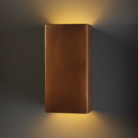 Justice Design Cer 0955 Antc Ambiance Large Rectangle Wall Sconce