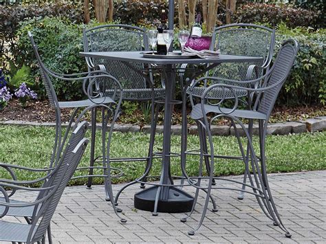 Find the perfect home storage furnishings at hayneedle, where you can buy online while you explore our room designs and curated looks for tips, ideas & inspiration to help you along the way. Woodard Wrought Iron Mesh 30''Wide Square Bar Height Table ...