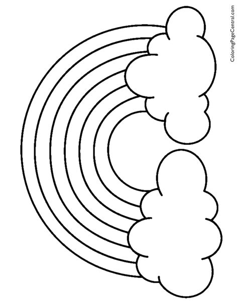 Rainbow 01 Coloring Page | Coloring Page Central