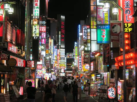 The Kabukicho Area Or Also Called Sleepless Town Or Also Called The Red
