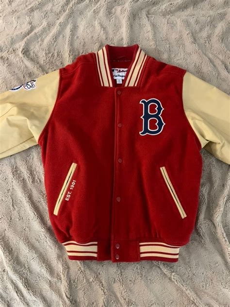 Boston Varsity Jacket Bomber College Jacket Streetwear Jacket