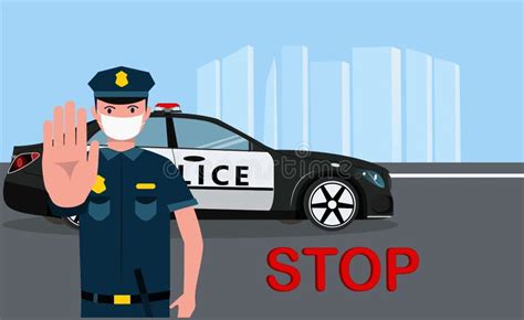 Police Stopping Cartoon Stock Illustrations 38 Police Stopping