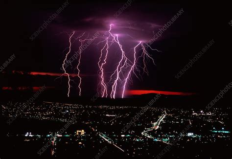Lightning Over Tamworth Australia Stock Image E1450248 Science