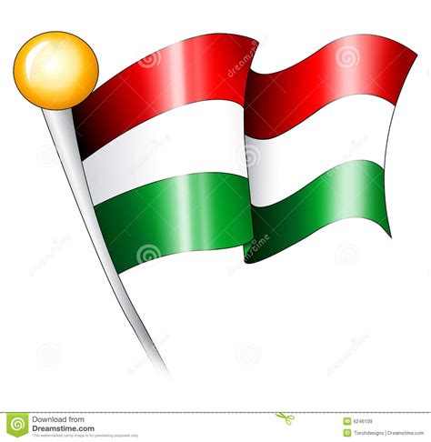 Hungarian Flag Illustration Royalty Free Stock Images Image 6246109