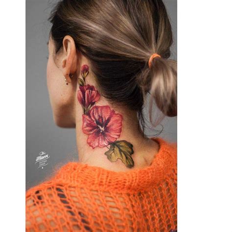 Learn 92 About Flower Neck Tattoo Latest Indaotaonec