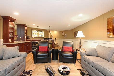 Warm And Welcoming Basement Traditional Basement Grand Rapids By