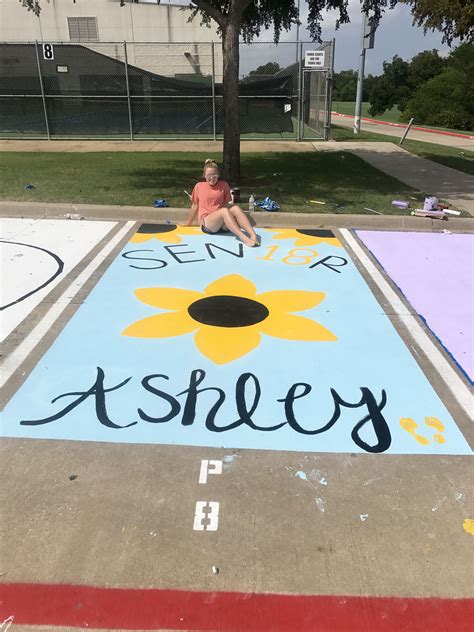 senior spot 2018 idea | Parking spot painting, Parking lot painting