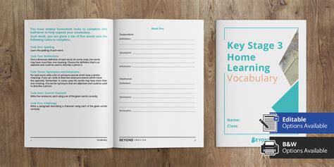 Home Learning Vocabulary Booklet Ks3 Vocabulary Beyond